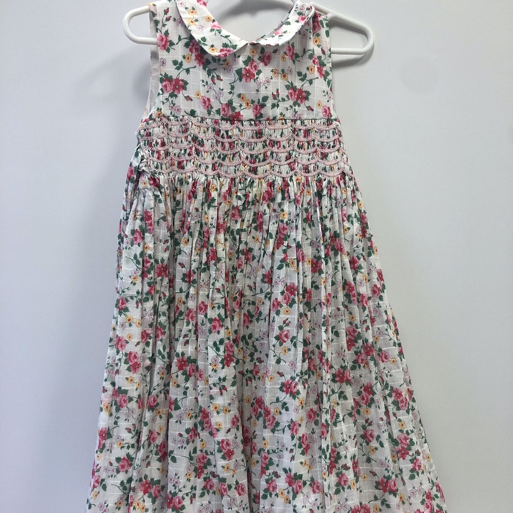 Girls Ralph Lauren smocked dress, floral pattern